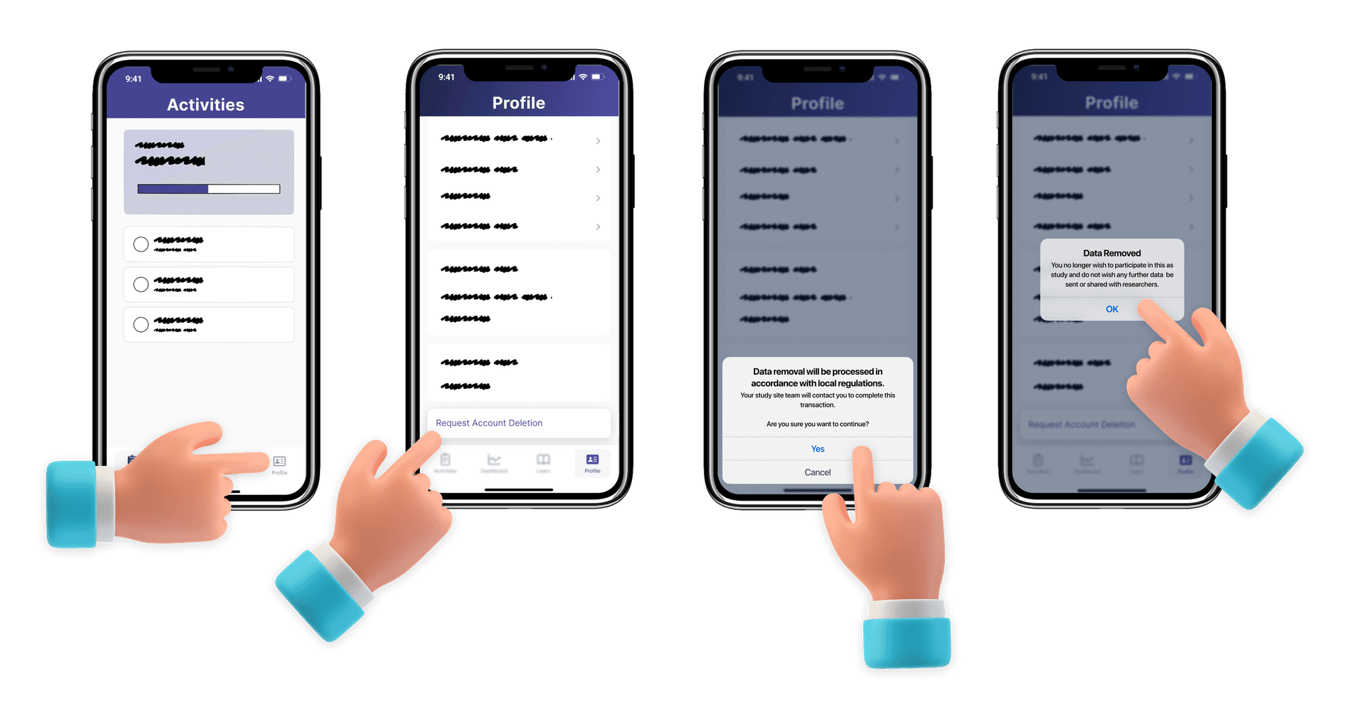 account deletion process
